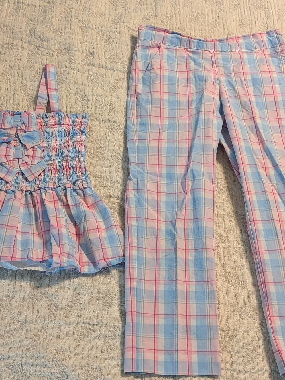 Plaid Pastel Girls Set